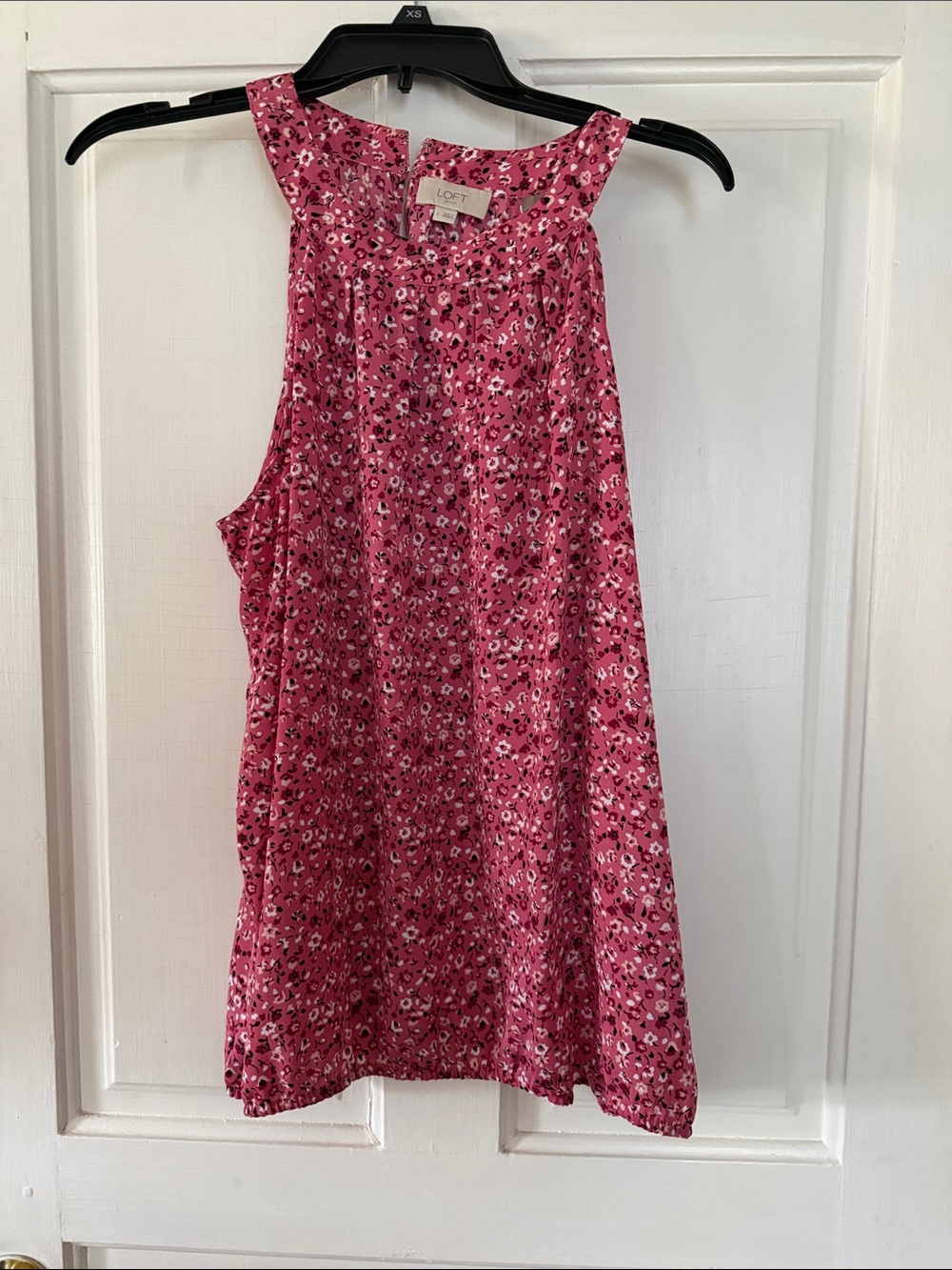 LOFT Pink Floral Halter Camisole